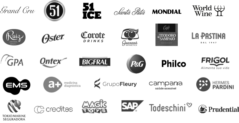 Clientes atendidos pela MOODCOM